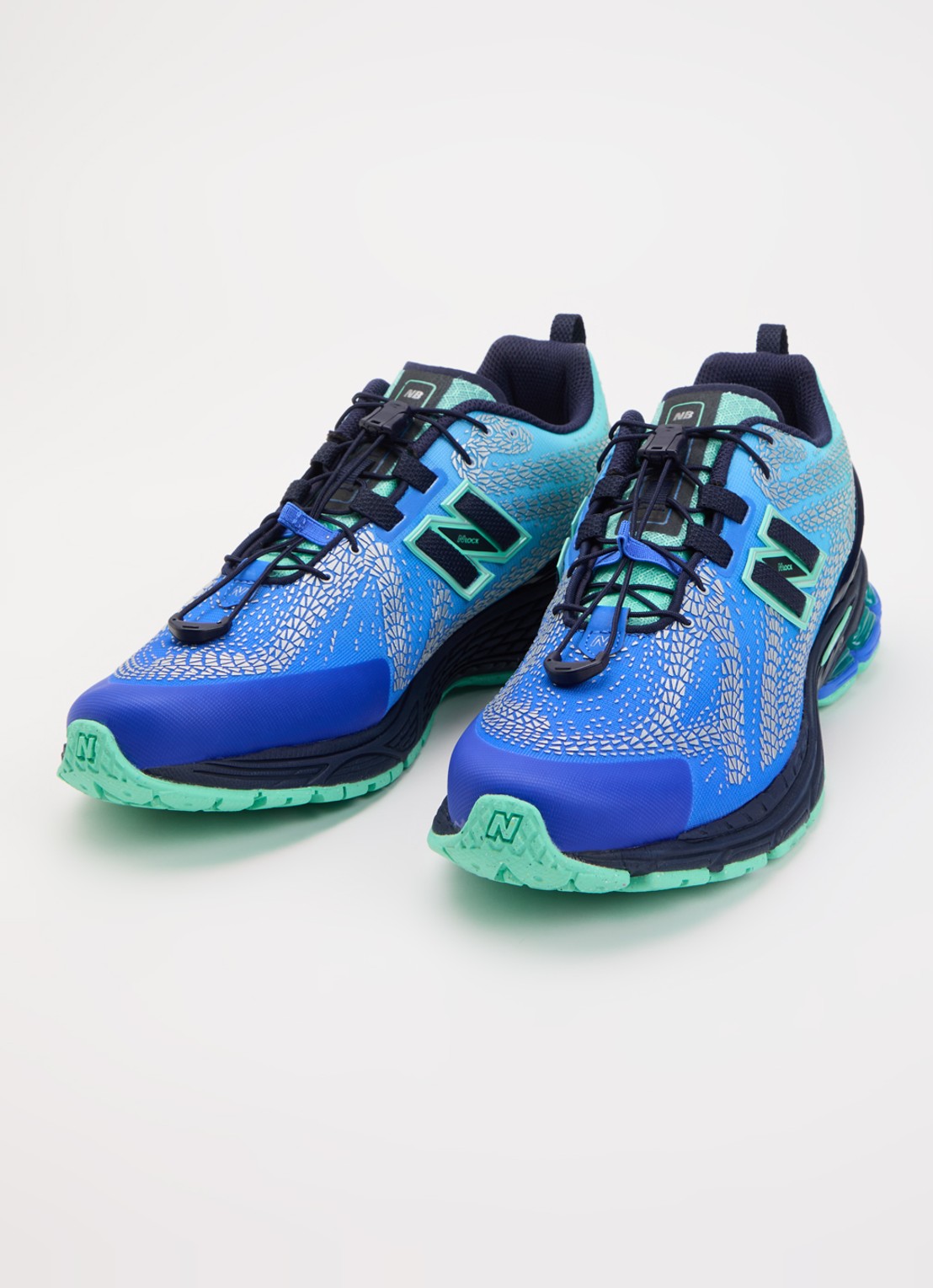 New Balance 1906 sneaker met mesh details - detail 2 blauw