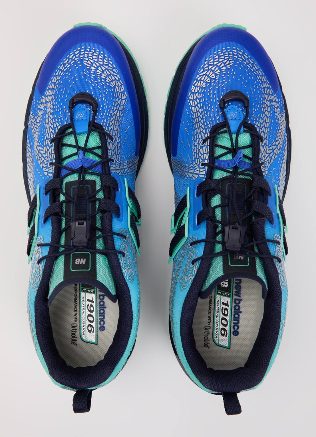 New Balance 1906 sneaker met mesh details - detail 3 blauw