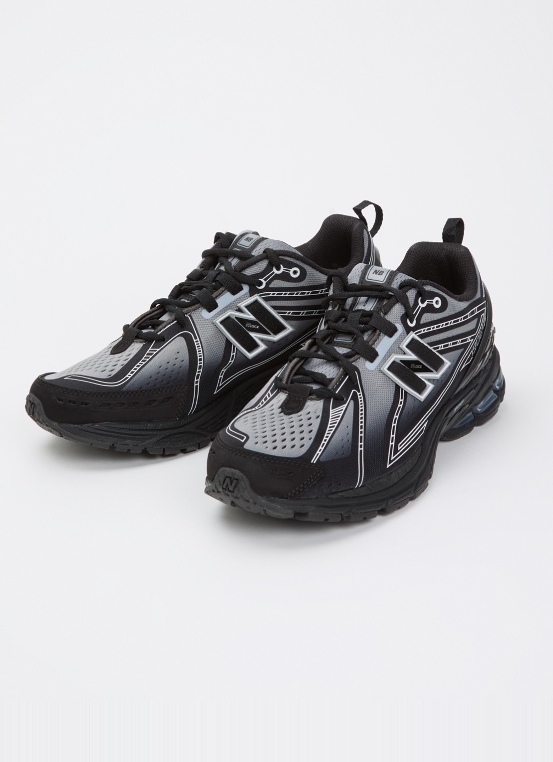 New Balance 1906 sneaker met mesh details - detail 3 zwart