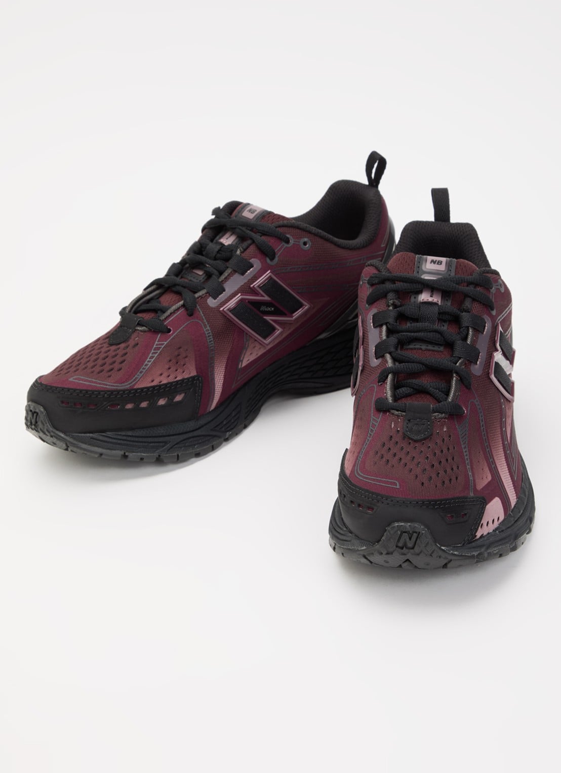 New Balance 1906 sneaker met mesh details - detail 2 bordeauxrood