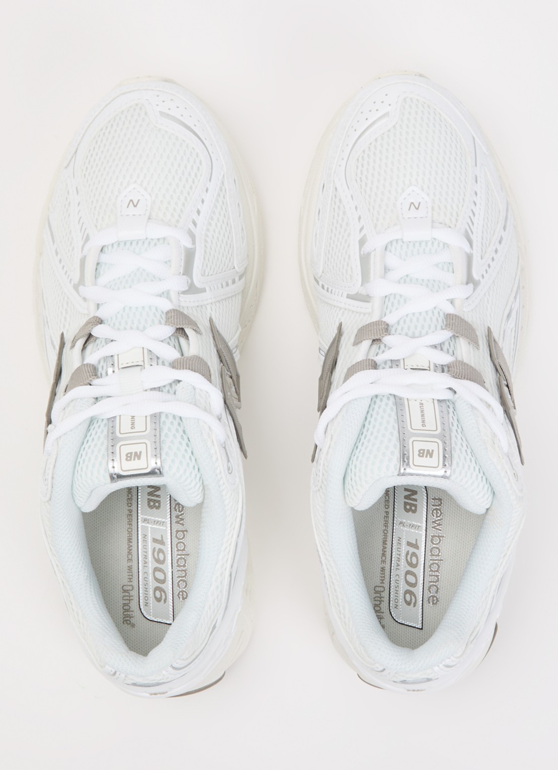 New Balance 1906 sneaker met mesh details - detail 2 wit