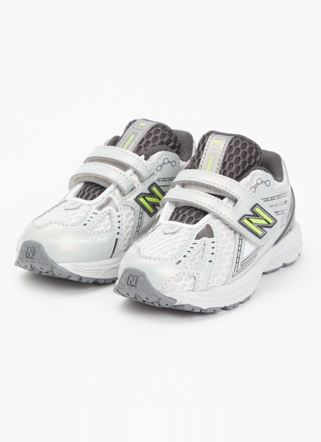 New Balance 1906 sneaker met mesh details - voorkant 2 grijs