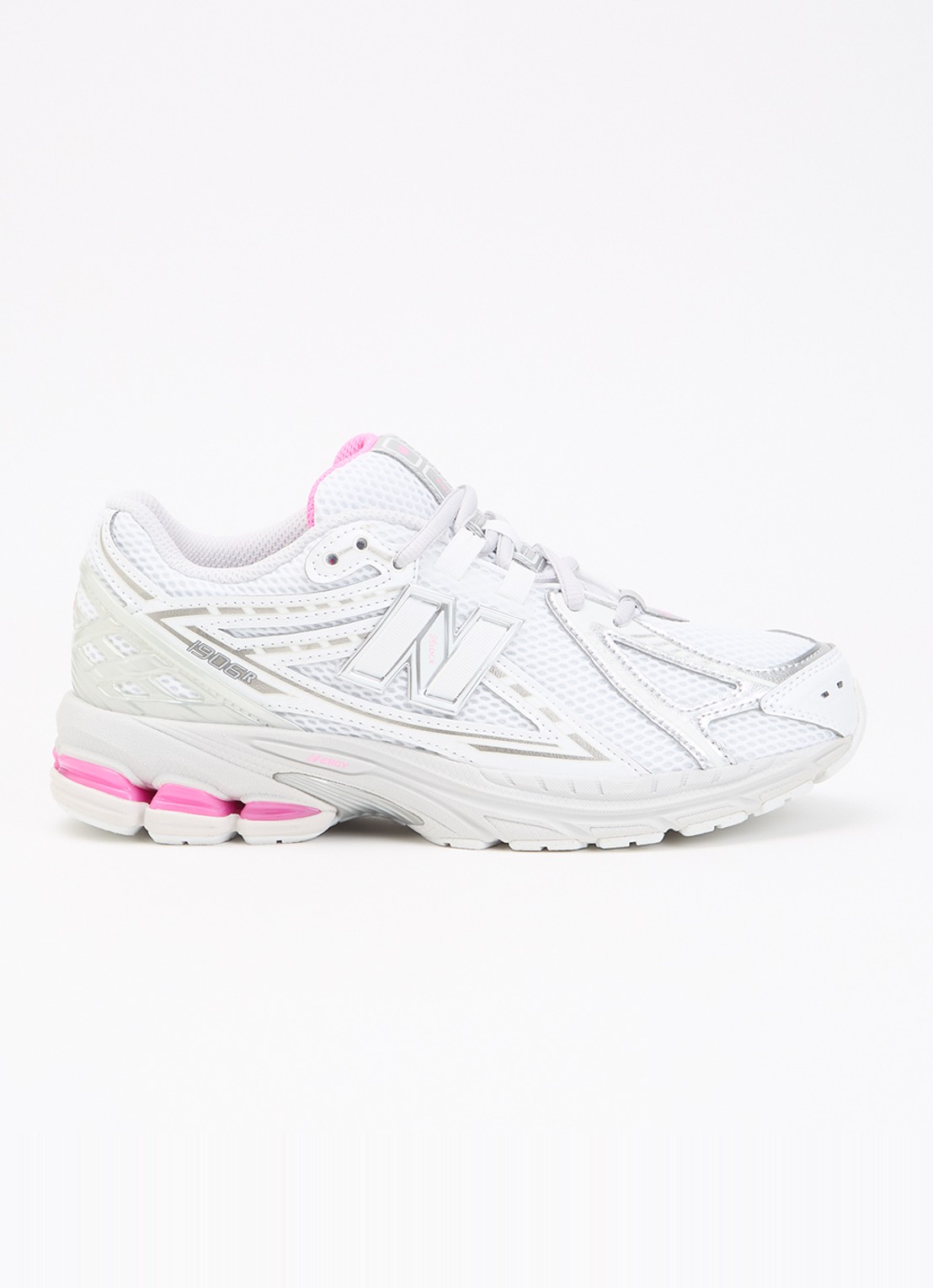 New Balance 1906 sneaker met mesh details - voorkant 3 wit
