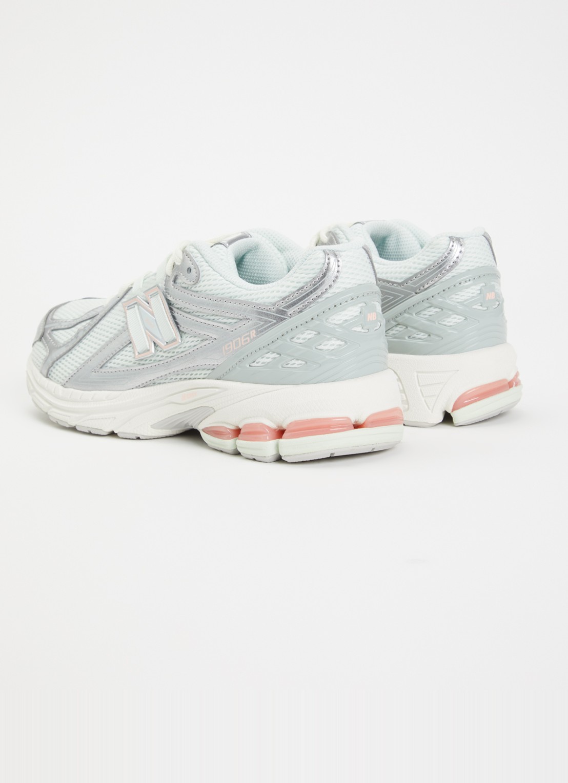New Balance 1906 sneaker met mesh details - achterkant 4 lindegroen