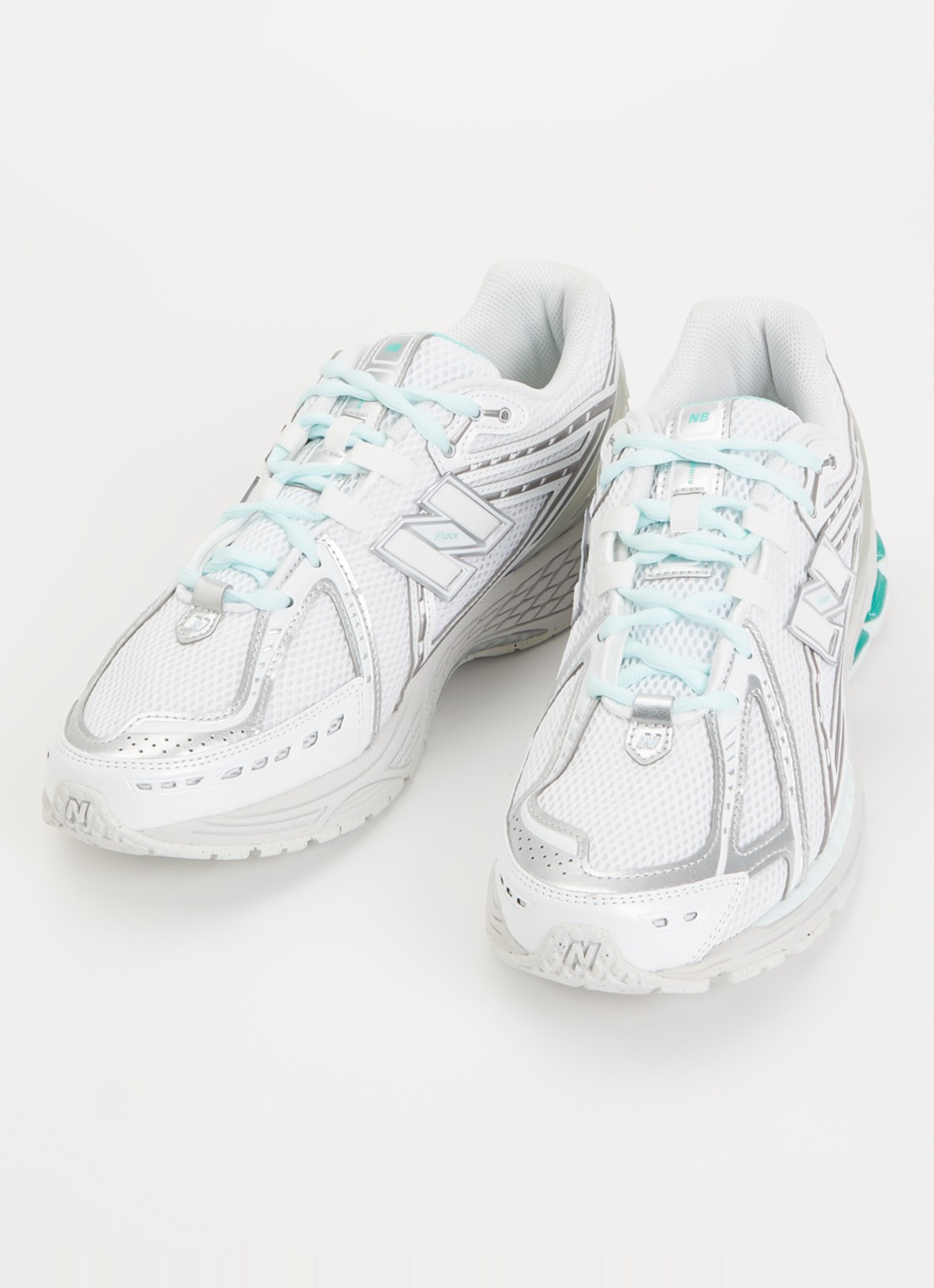 New Balance 1906 sneaker van mesh met metallic details - detail 2 gebroken wit