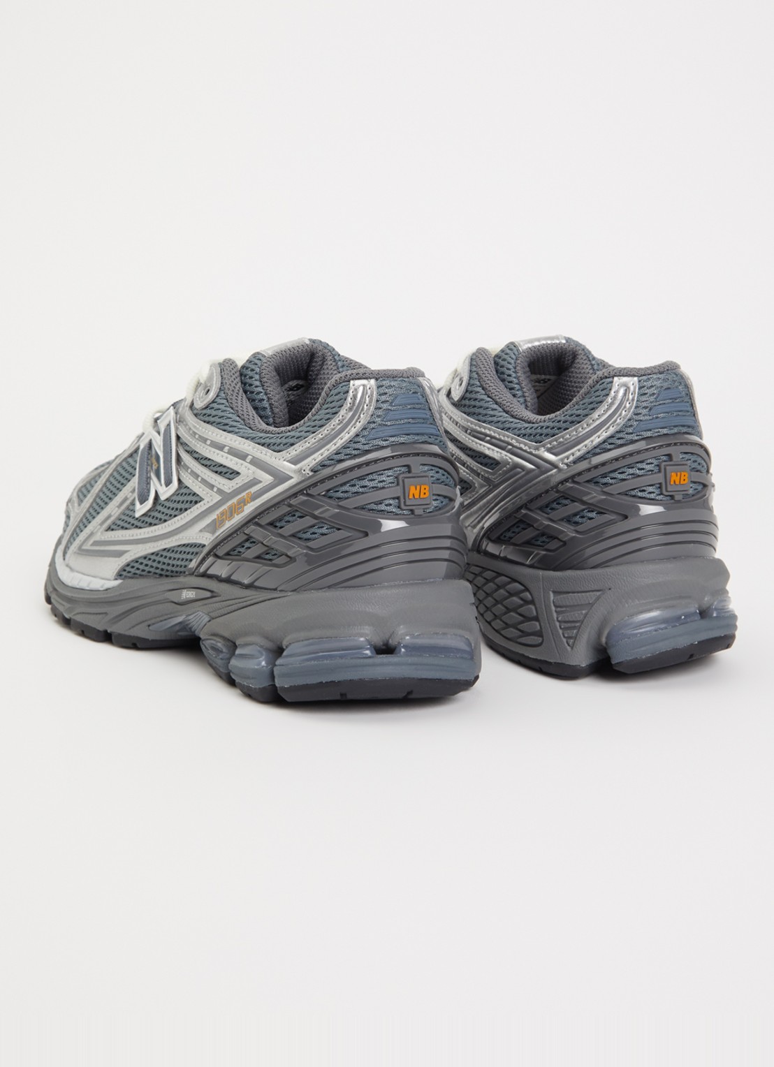 New Balance 1906 sneaker van mesh met metallic details - achterkant 5 blauwgrijs