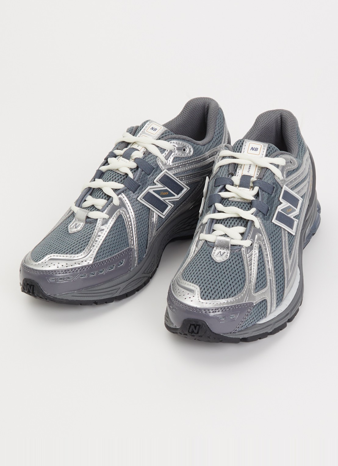New Balance 1906 sneaker van mesh met metallic details - detail blauwgrijs