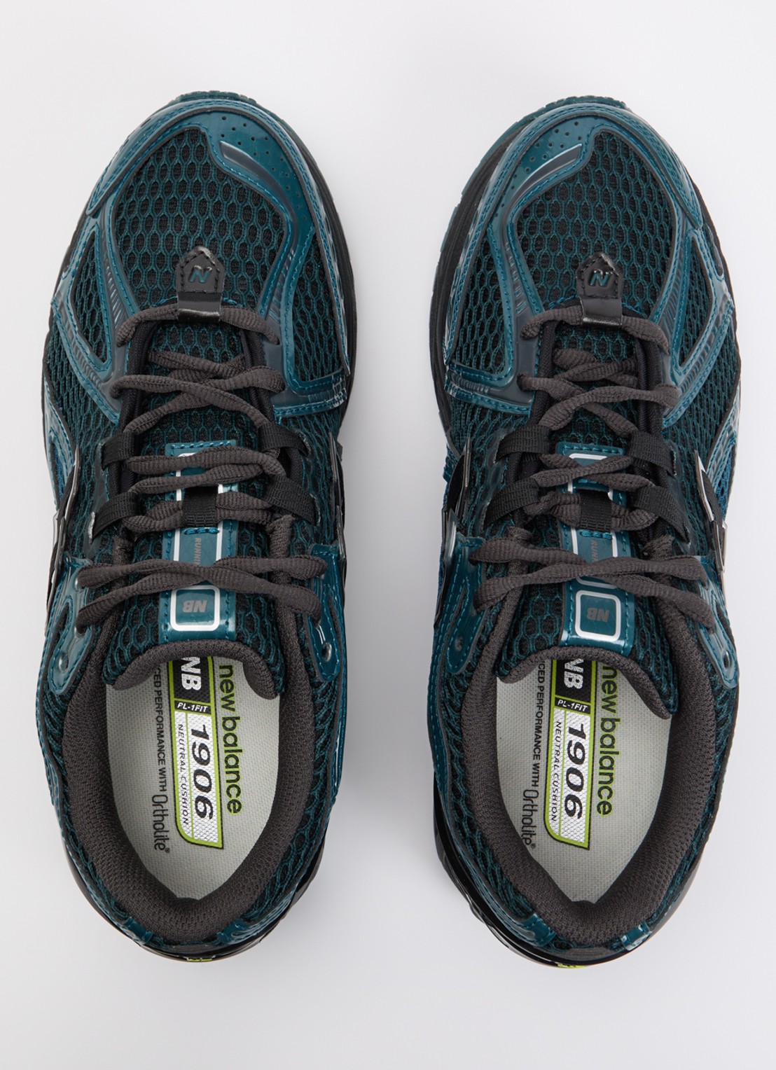 New Balance 1906R sneaker met mesh details - detail 5 donkergroen