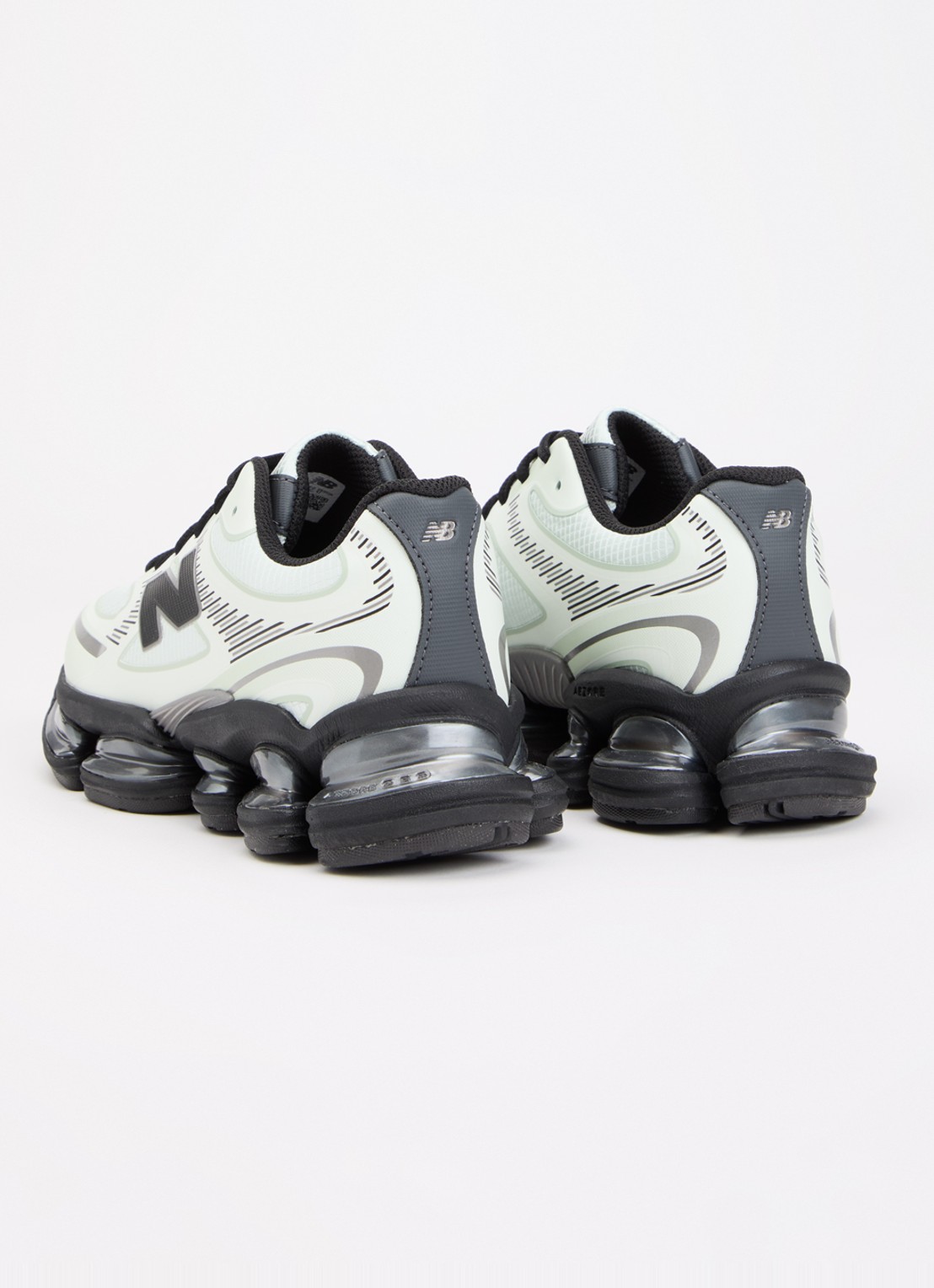 New Balance 2000 sneaker met logo - achterkant 4 lindegroen