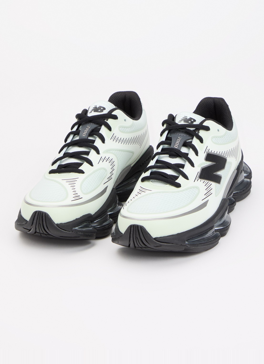 New Balance 2000 sneaker met logo - detail lindegroen