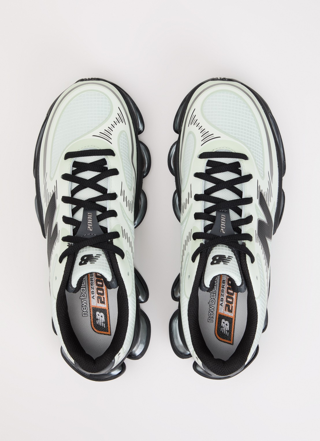 New Balance 2000 sneaker met logo - detail 2 lindegroen