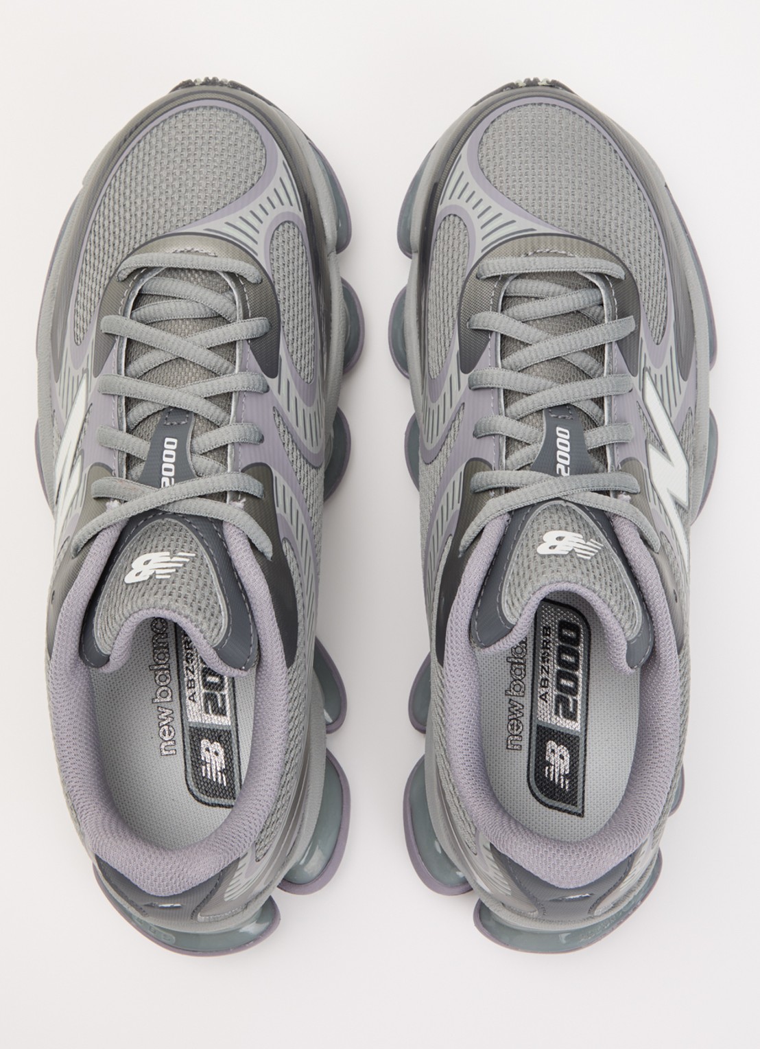 New Balance 2000 sneaker met mesh details - detail 4 grijs