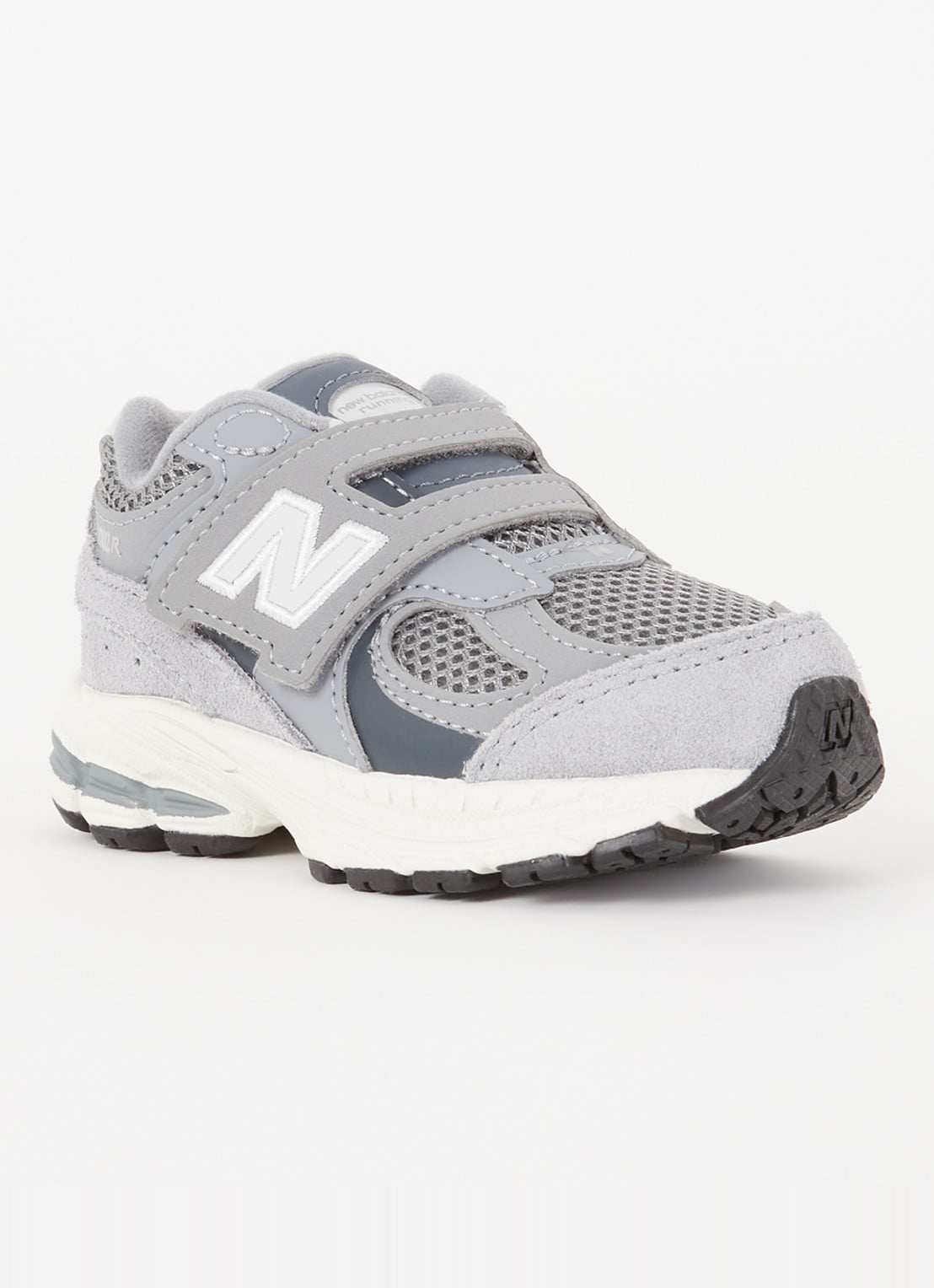 New Balance 2002 sneaker met mesh details - voorkant 4 grijs