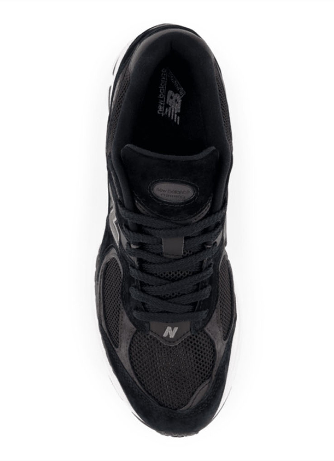 New Balance 2002R sneaker met suède details - detail 4 zwart