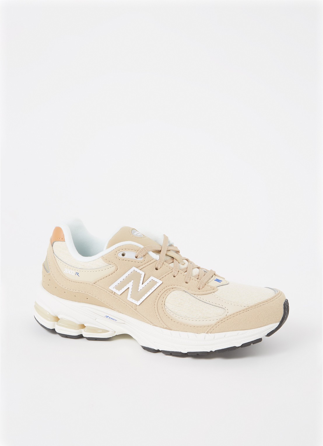 New Balance 2002R sneaker met suède en leren details - voorkant beige