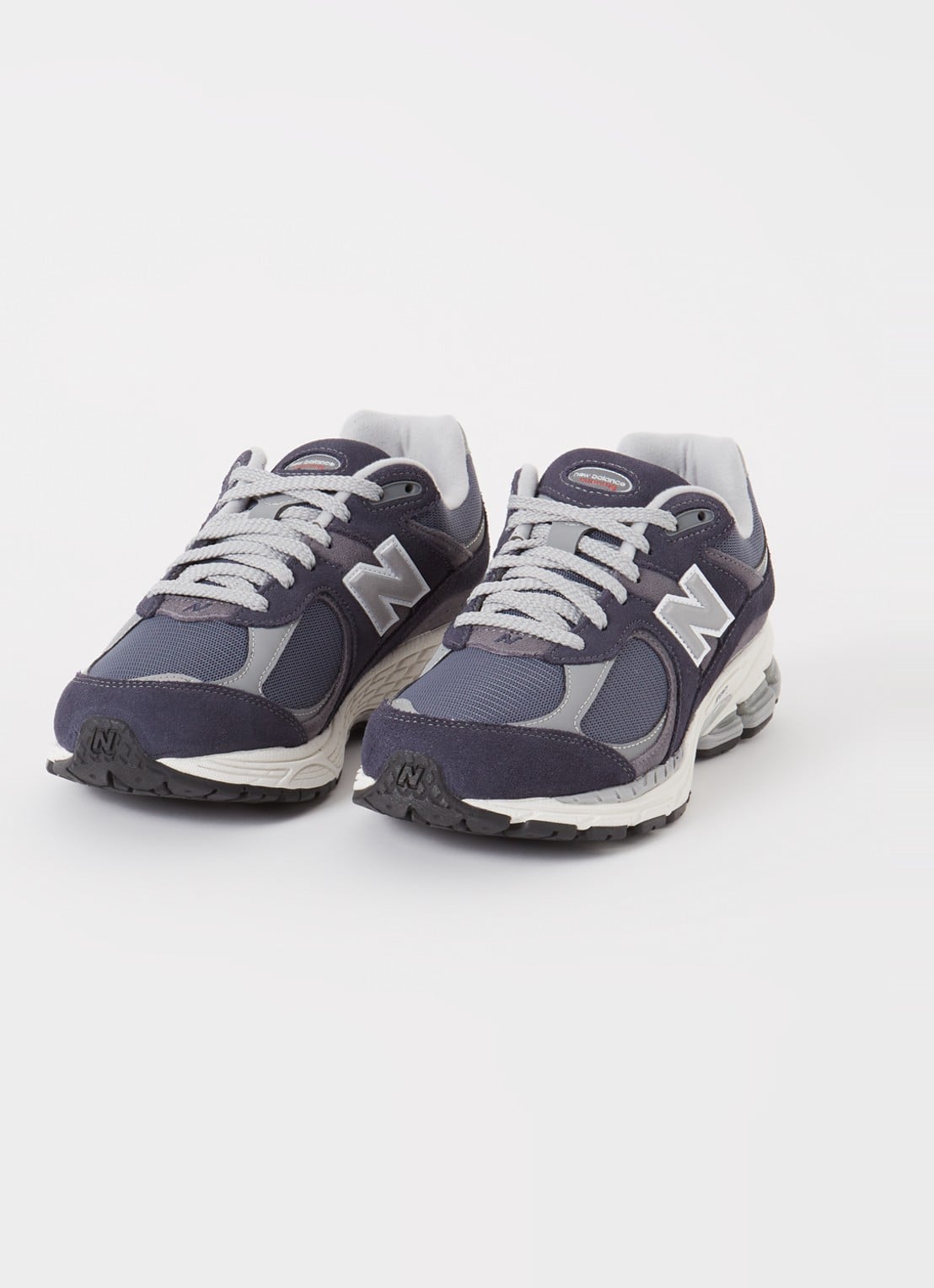 New Balance 2002R sneaker van suède met mesh details  - detail 2 blauw