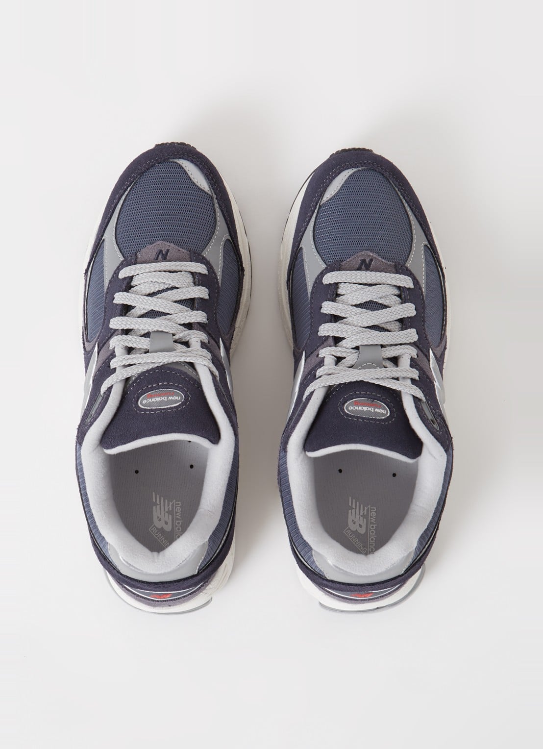 New Balance 2002R sneaker van suède met mesh details  - detail 4 blauw