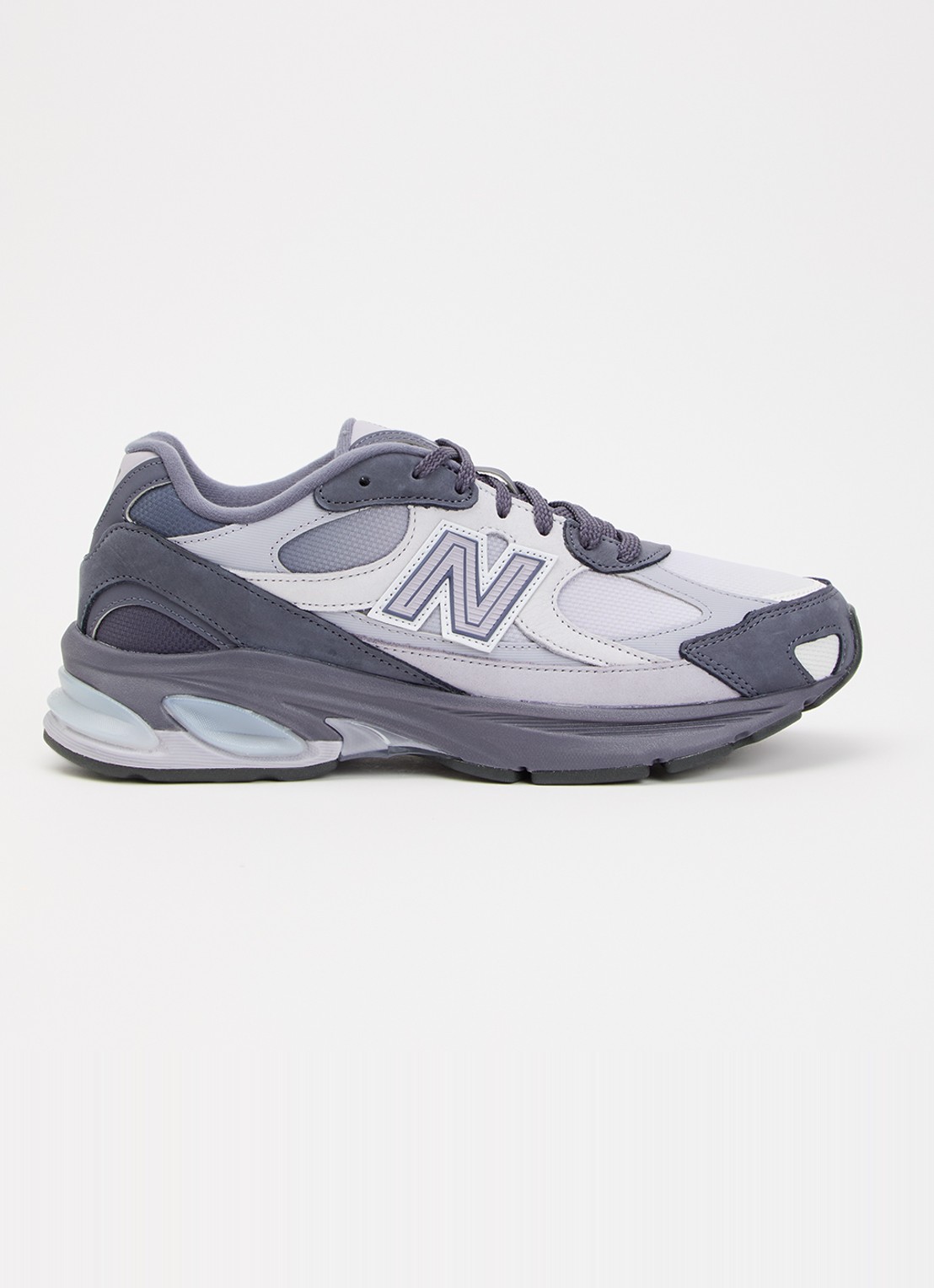 New Balance 2010 sneaker met suède details - voorkant 5 donkerblauw