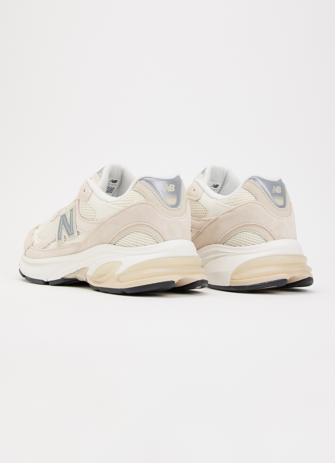 New Balance 2010 sneaker met suède details - achterkant 4 beige