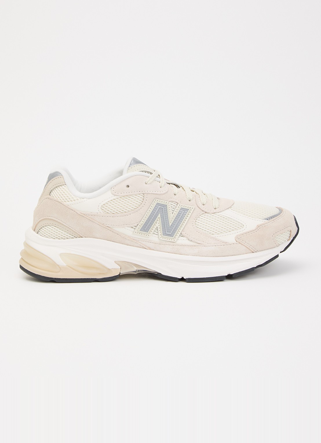 New Balance 2010 sneaker met suède details - voorkant 5 beige