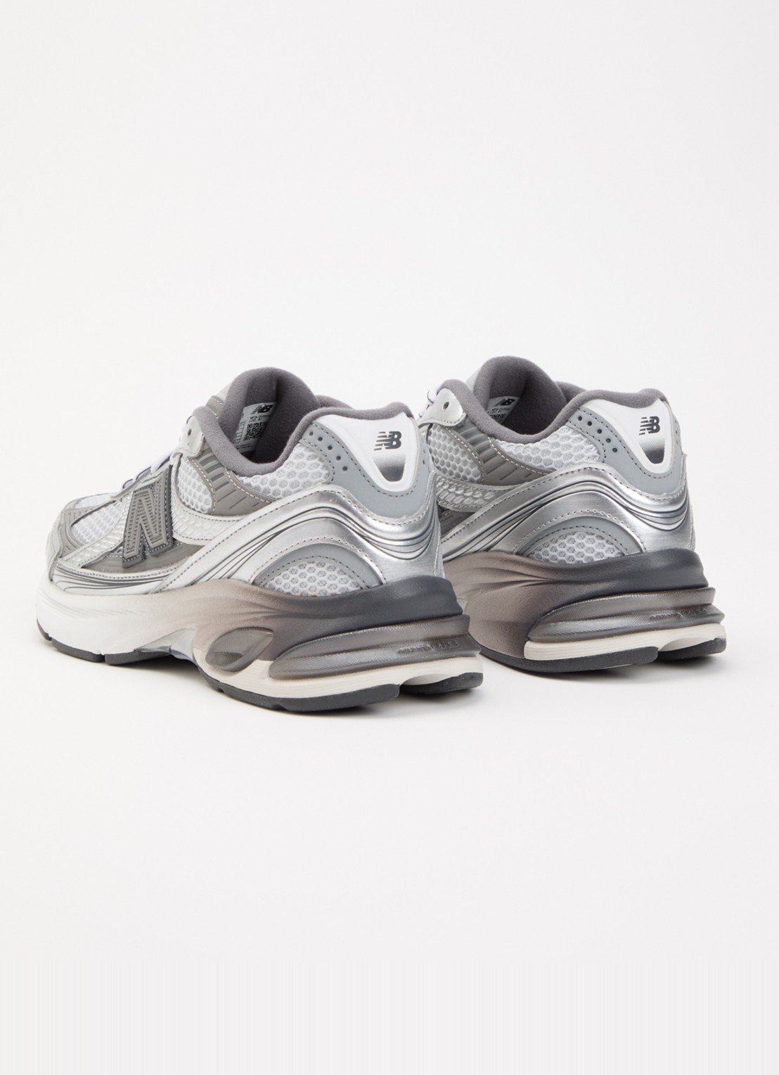New Balance 2010 sneaker van mesh met details van nubuck - achterkant 4 zilver