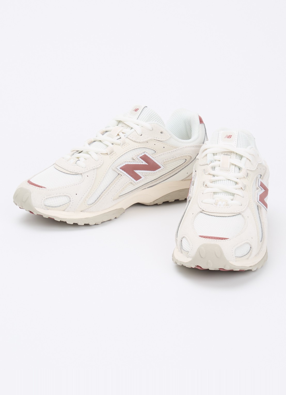 New Balance 204L sneaker met mesh details - detail 2 gebroken wit