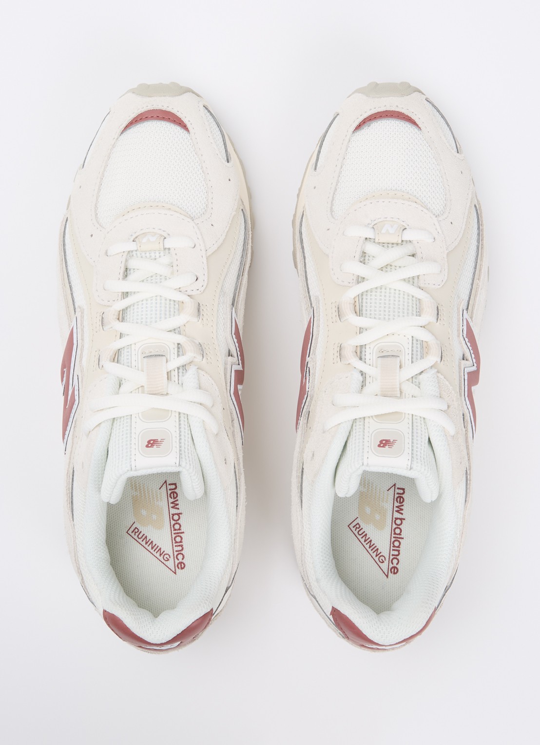 New Balance 204L sneaker met mesh details - detail 3 gebroken wit