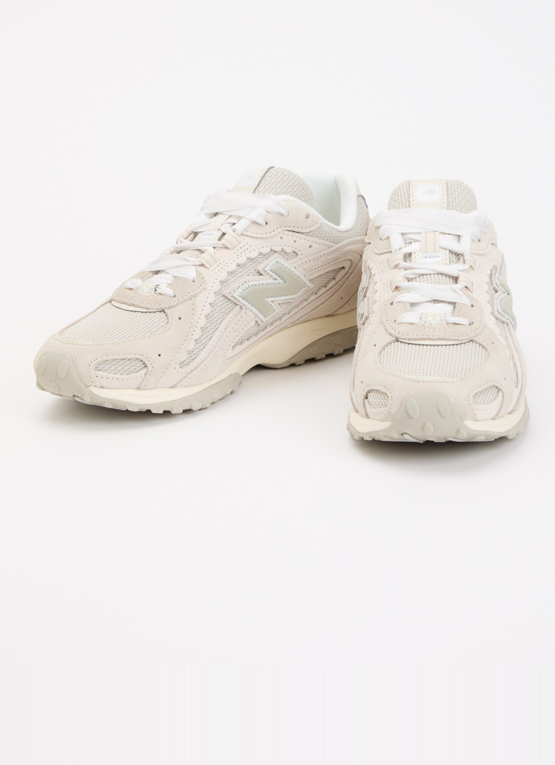 New Balance 204L sneaker van mesh met details van suède - detail 3 taupe