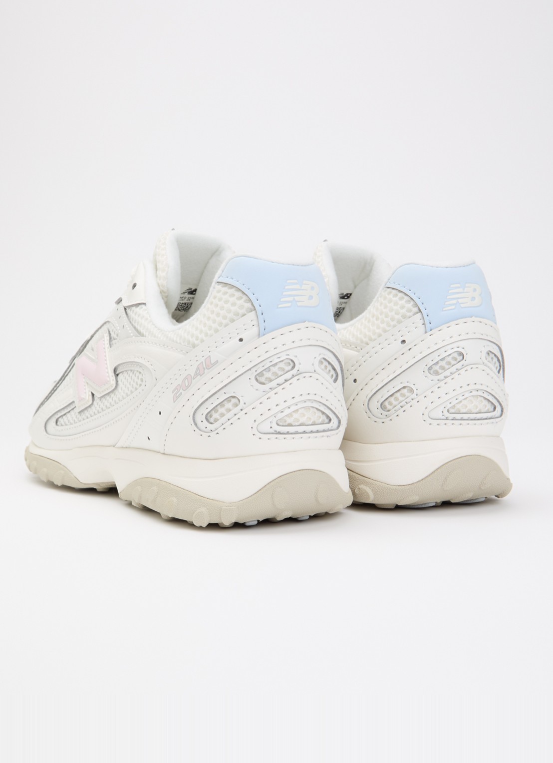 New Balance 204L sneaker van mesh met details van suède - achterkant 2 ivoor