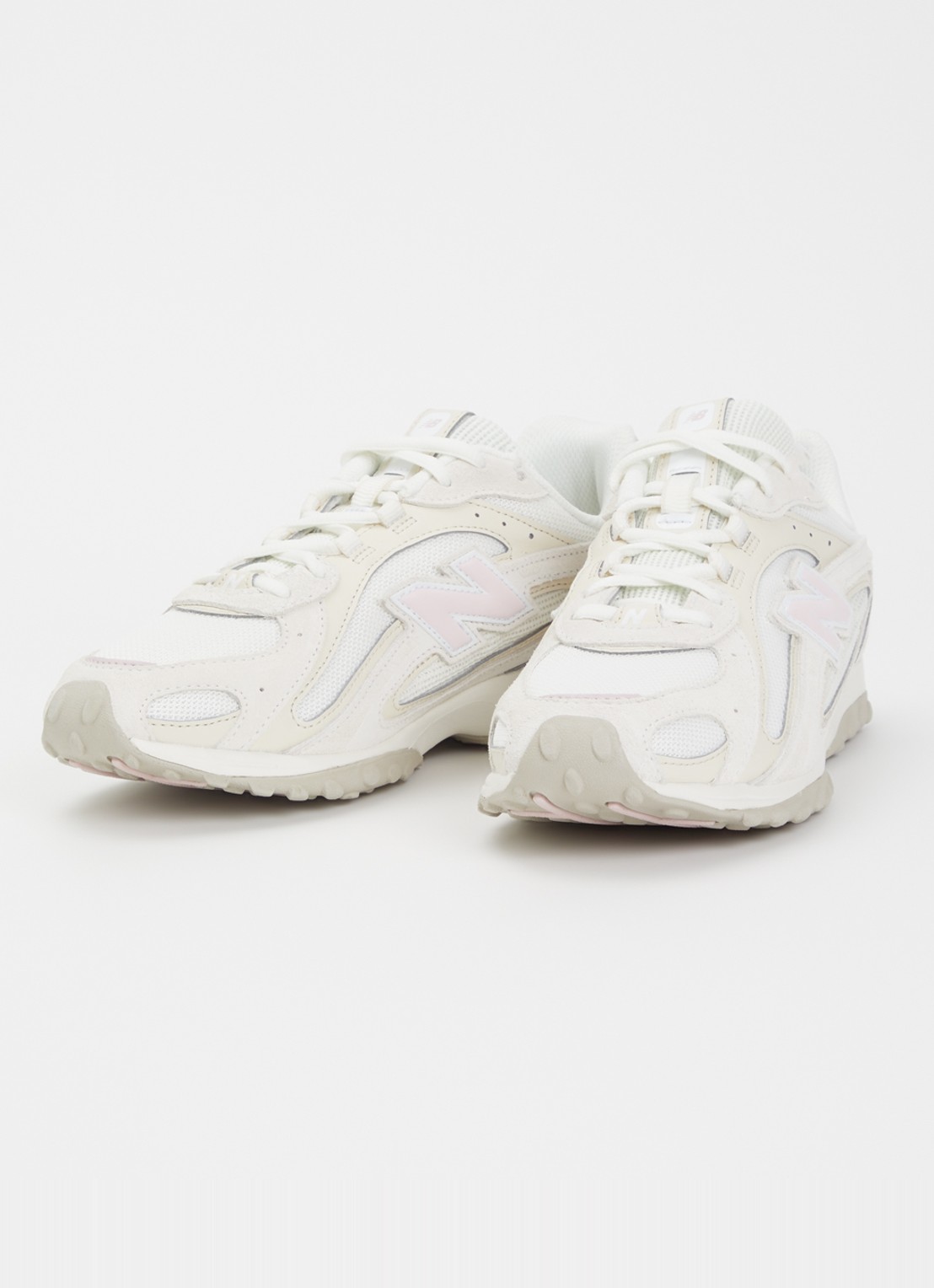 New Balance 204L sneaker van mesh met details van suède - detail 5 taupe