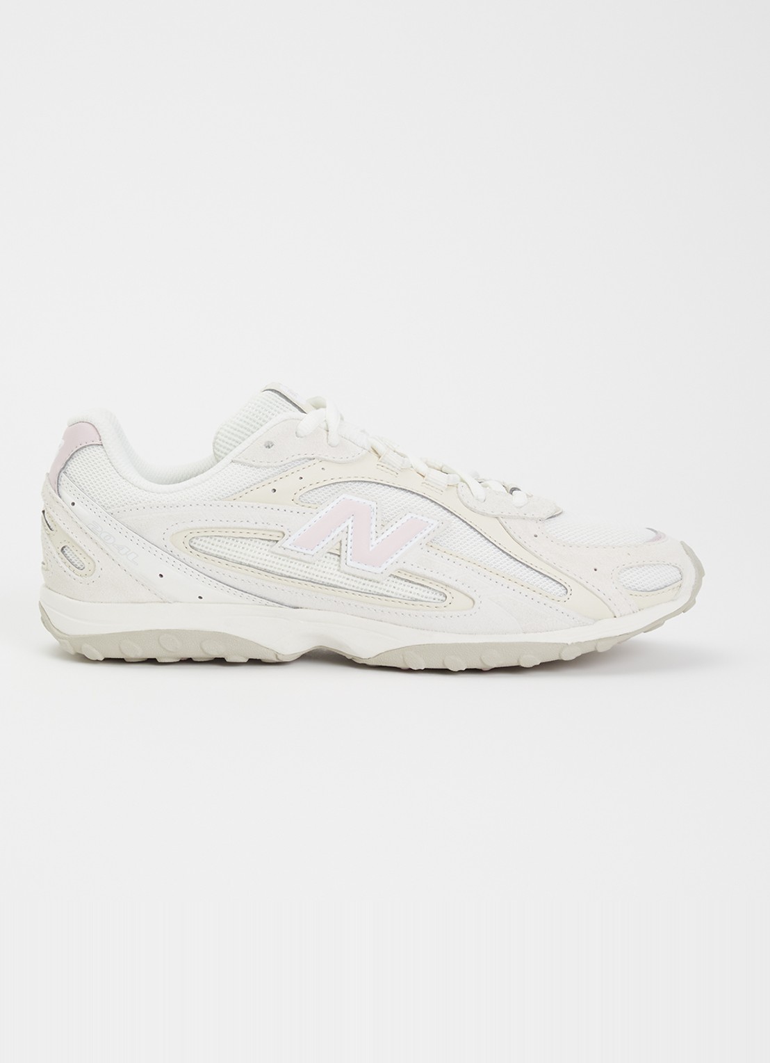 New Balance 204L sneaker van mesh met details van suède - voorkant taupe