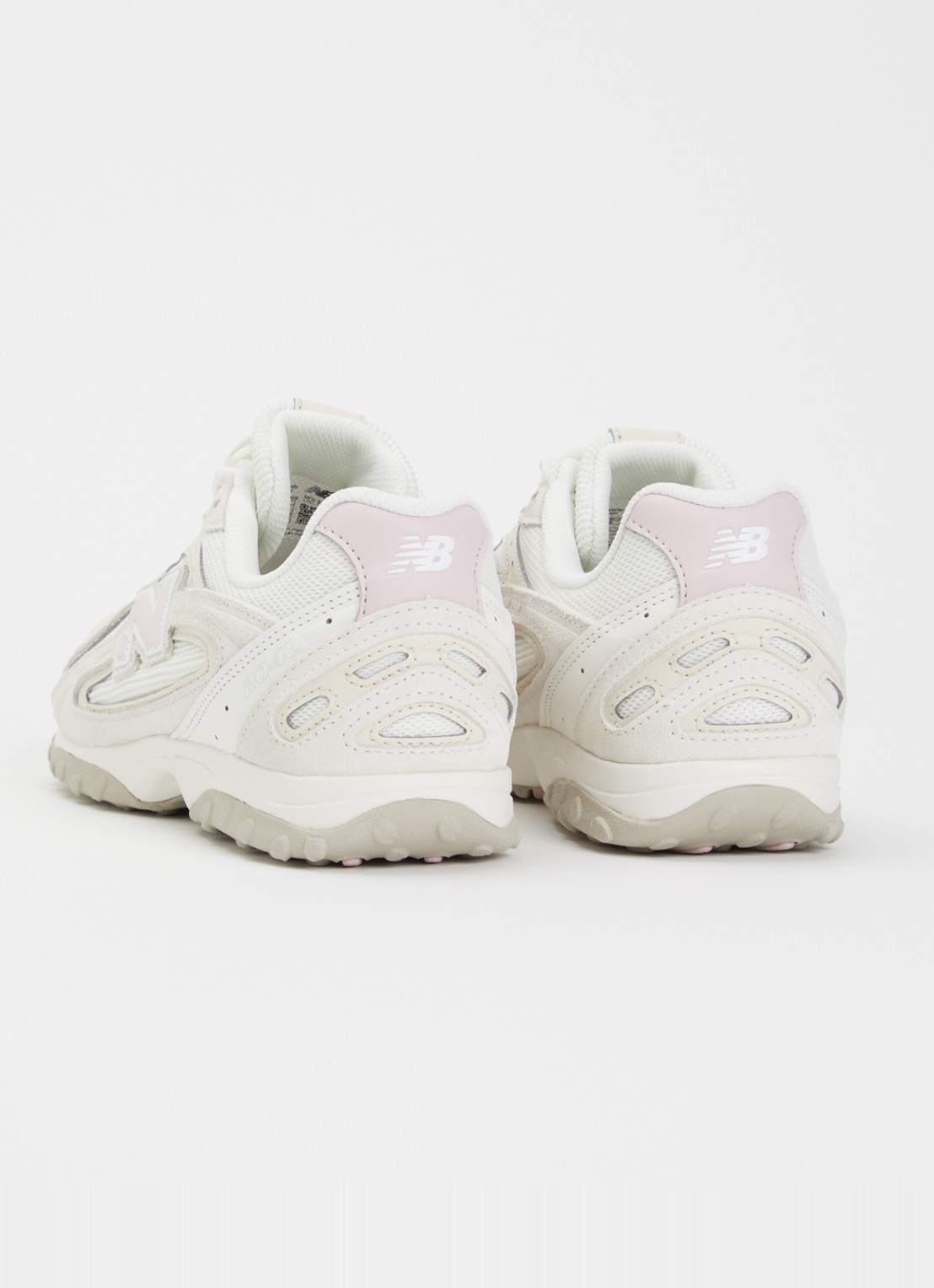 New Balance 204L sneaker van mesh met details van suède - achterkant 4 taupe