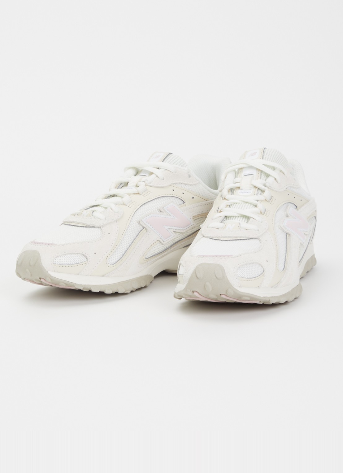 New Balance 204L sneaker van mesh met details van suède - detail 8 taupe