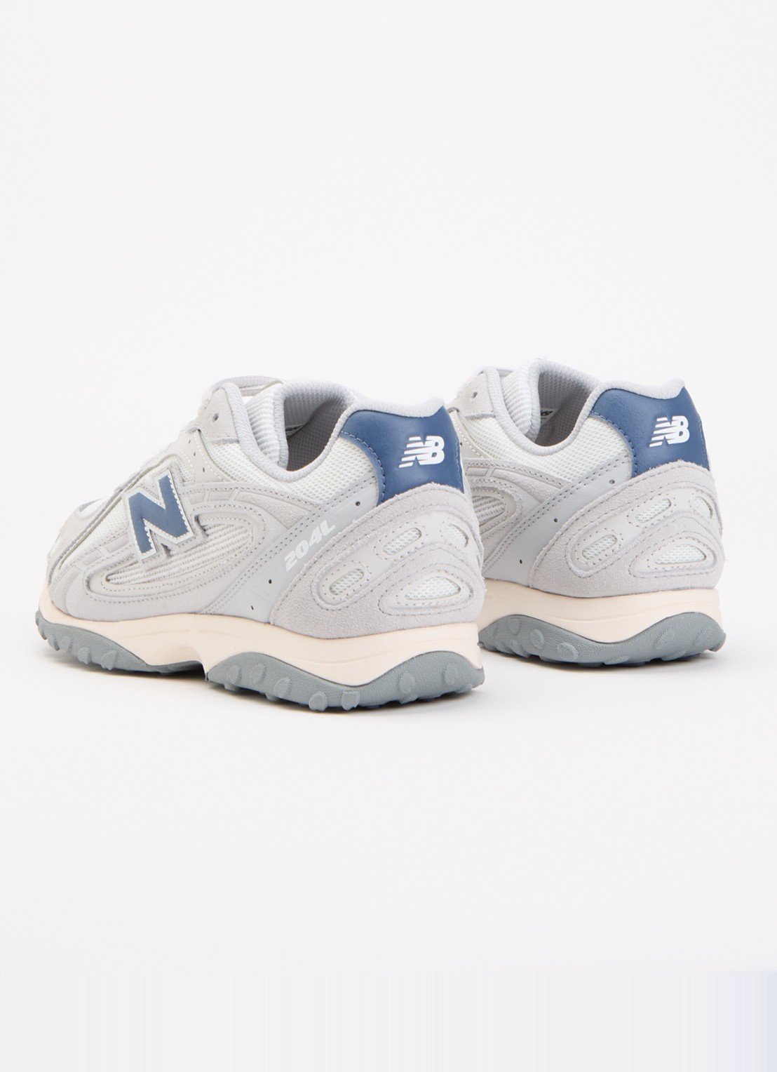New Balance 204L sneaker van mesh met details van suède - achterkant 4 grijs