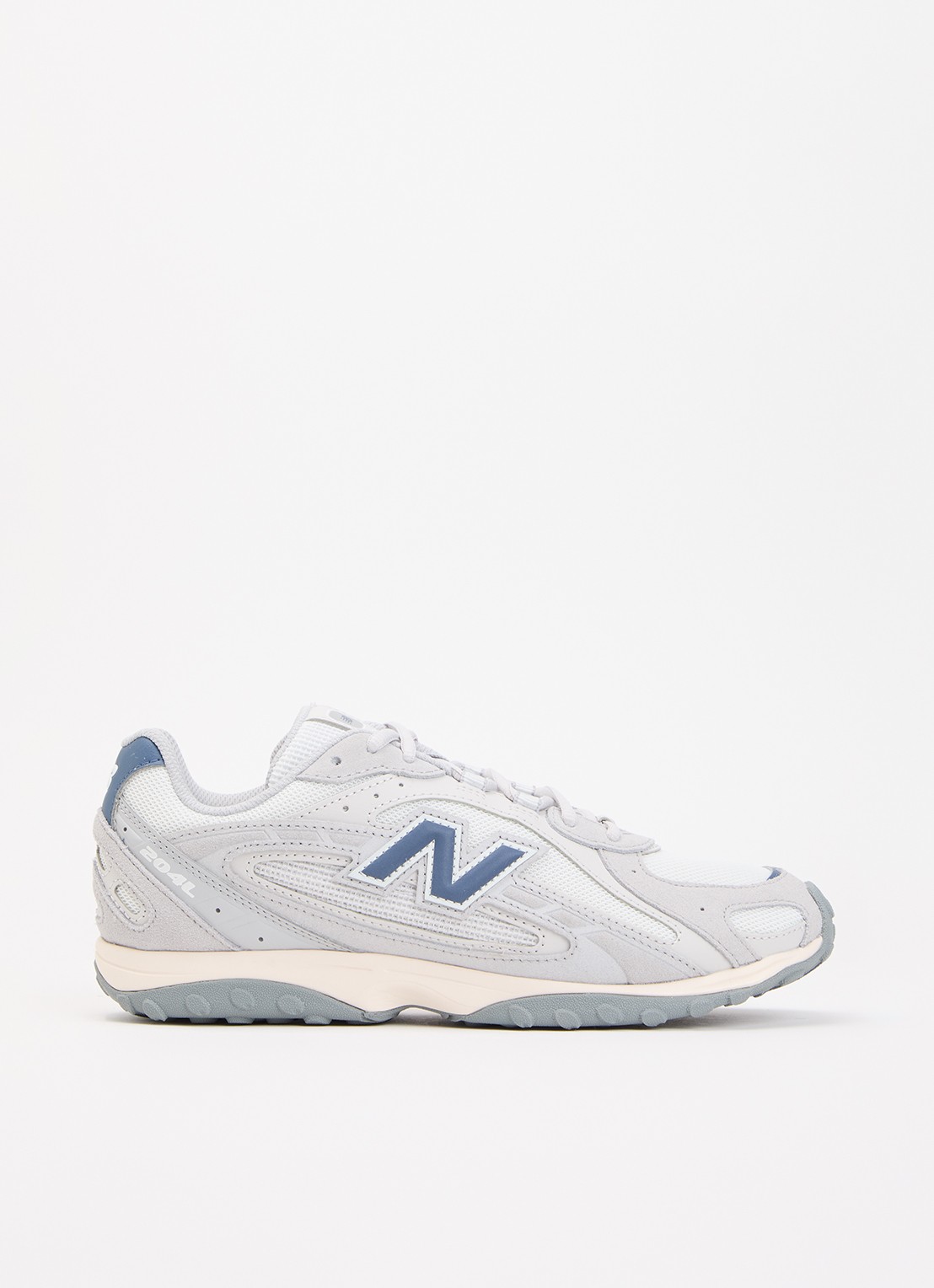 New Balance 204L sneaker van mesh met details van suède - voorkant 5 grijs