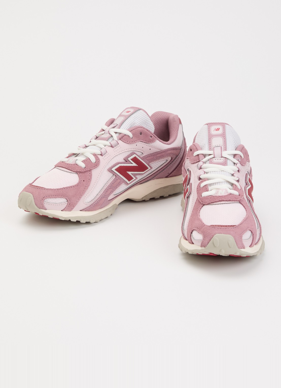 New Balance 204L sneaker van mesh met logo - detail roze