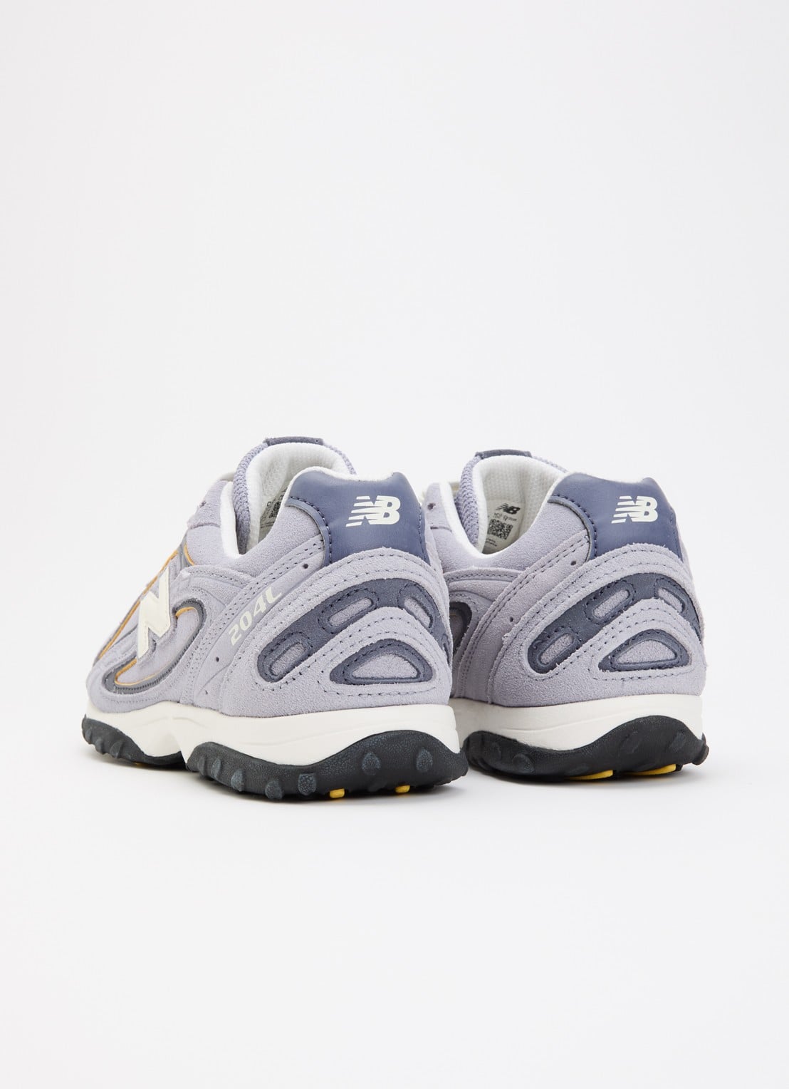 New Balance 204L sneaker van suède met leren details - achterkant 4 lavendel