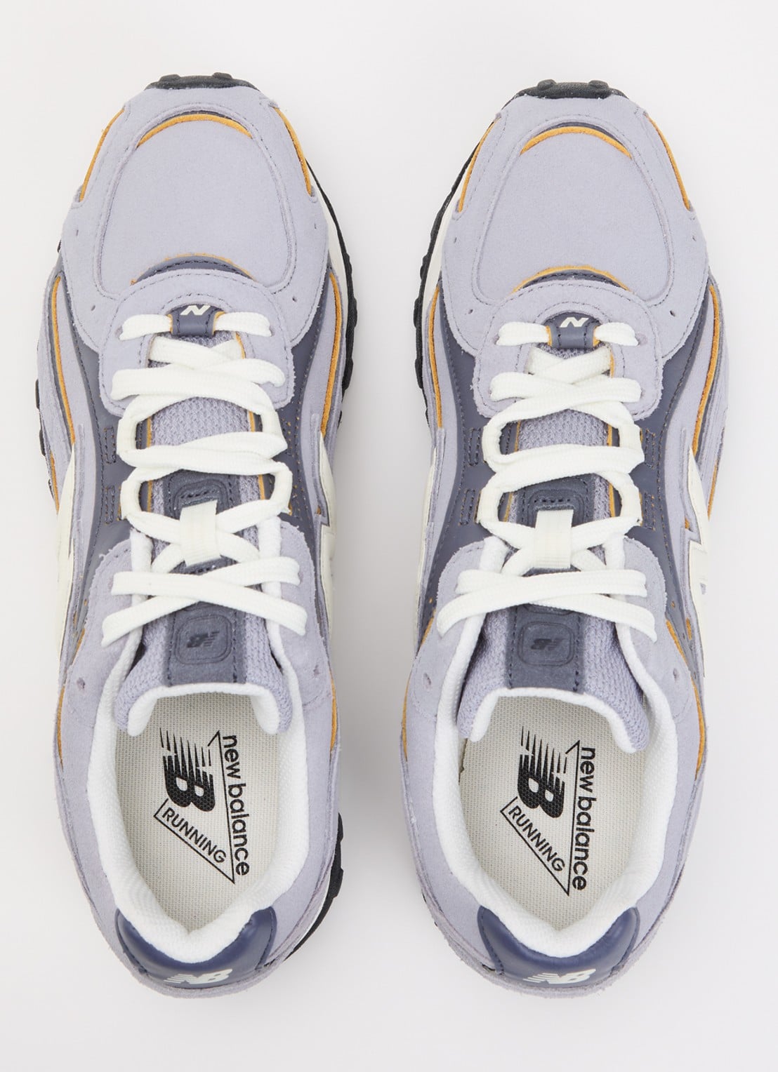 New Balance 204L sneaker van suède met leren details - detail 2 lavendel