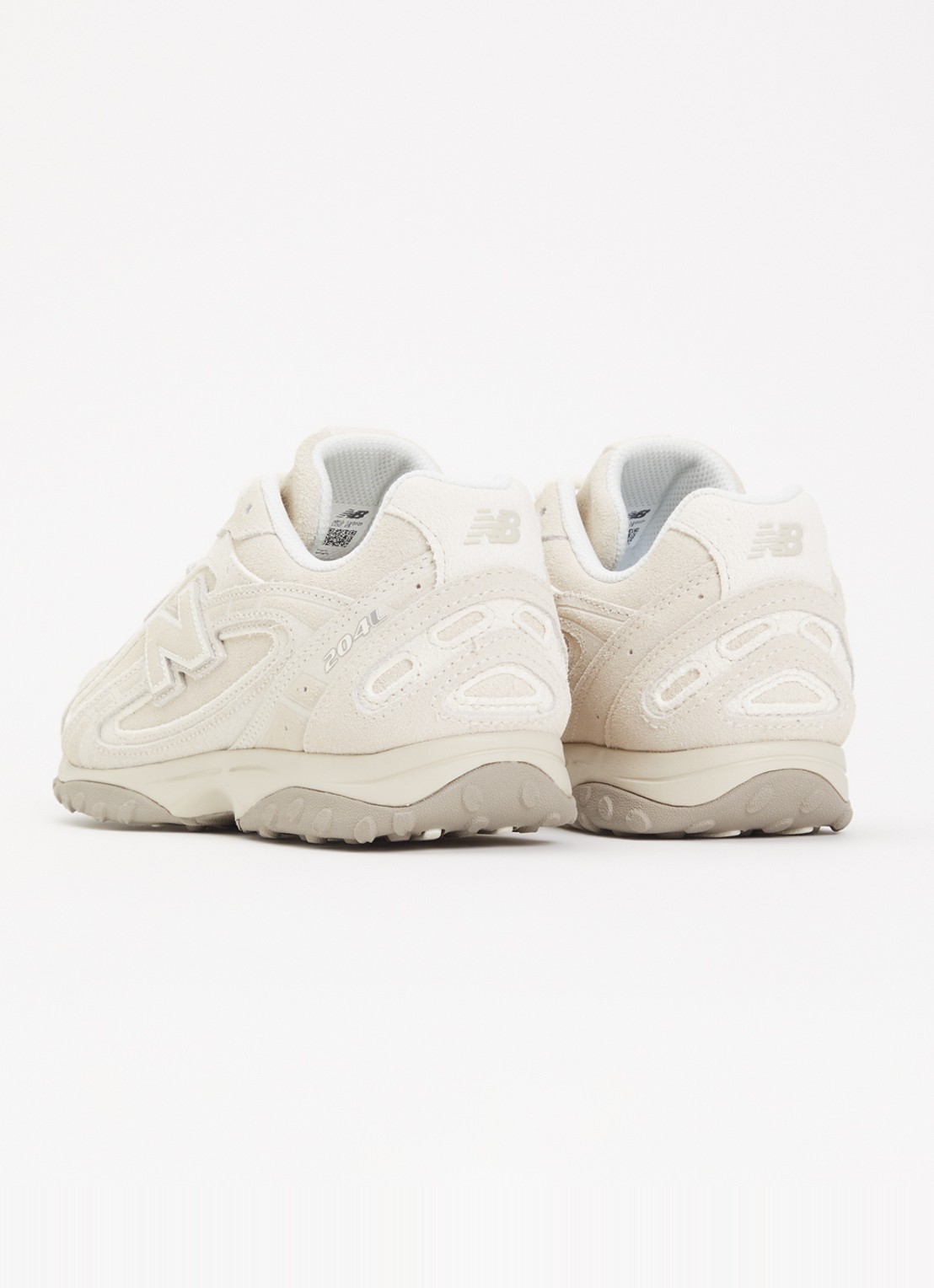 New Balance 204L sneaker van suède - achterkant beige
