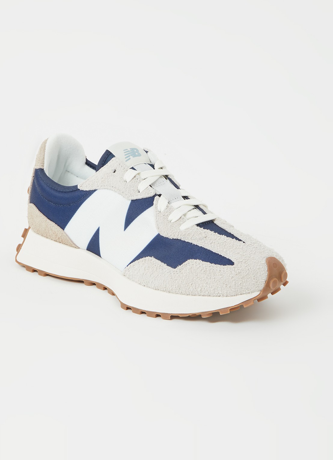 New Balance 327 sneaker met suède details - voorkant 5 blauw