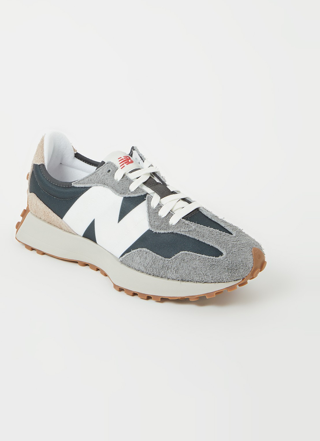 New Balance 327 sneaker met suède details - voorkant 5 blauwgrijs
