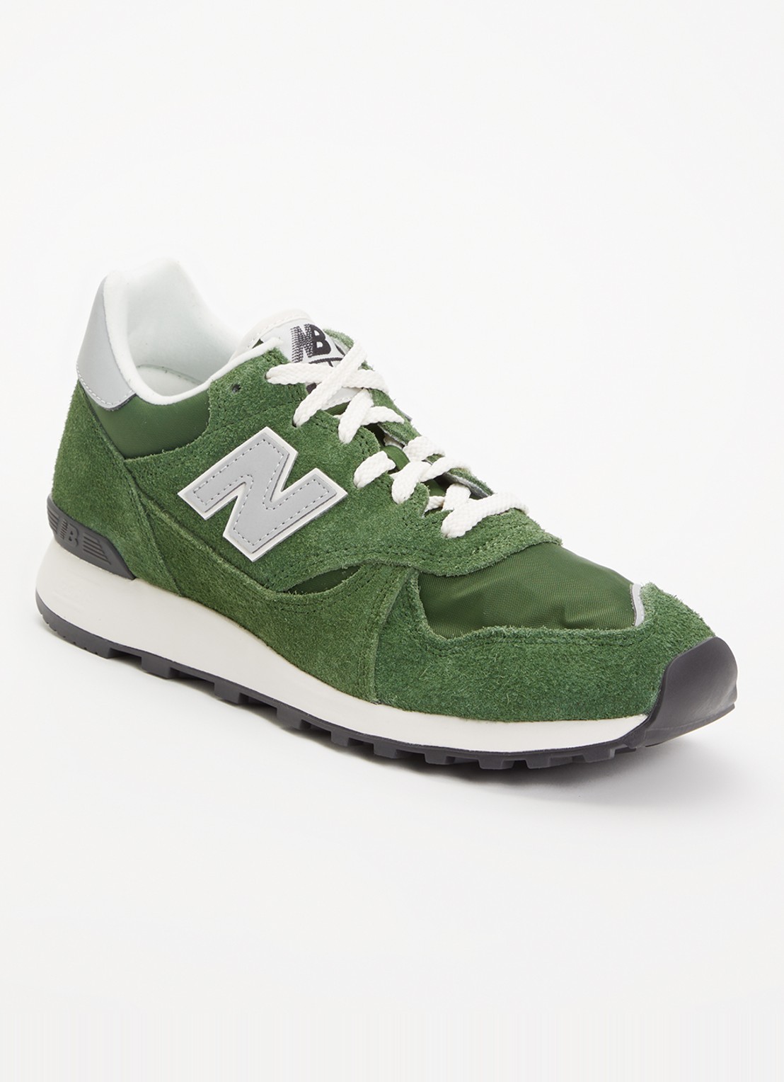 New Balance 475 sneaker met suède details - voorkant groen