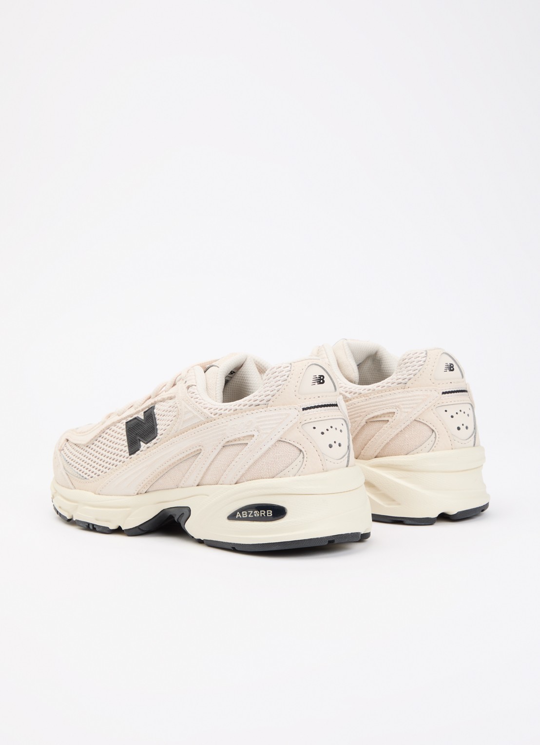 New Balance 509 sneaker met mesh details  - achterkant beige