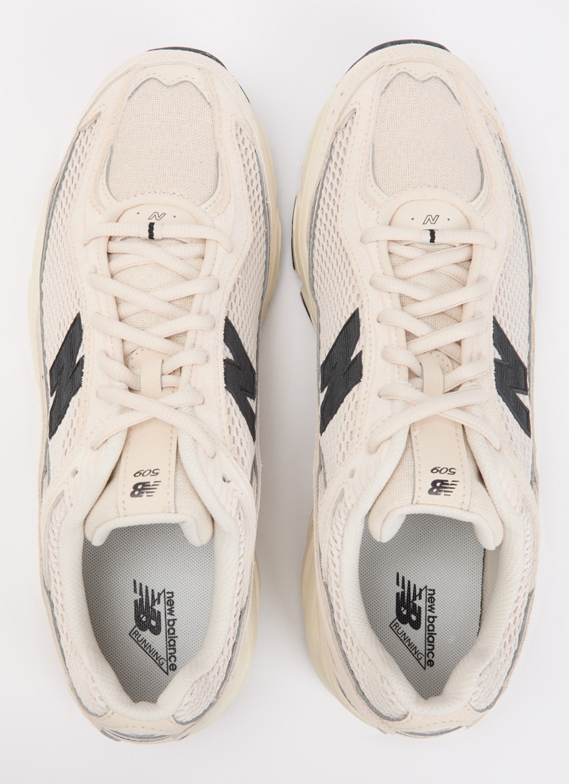 New Balance 509 sneaker met mesh details  - detail 4 beige