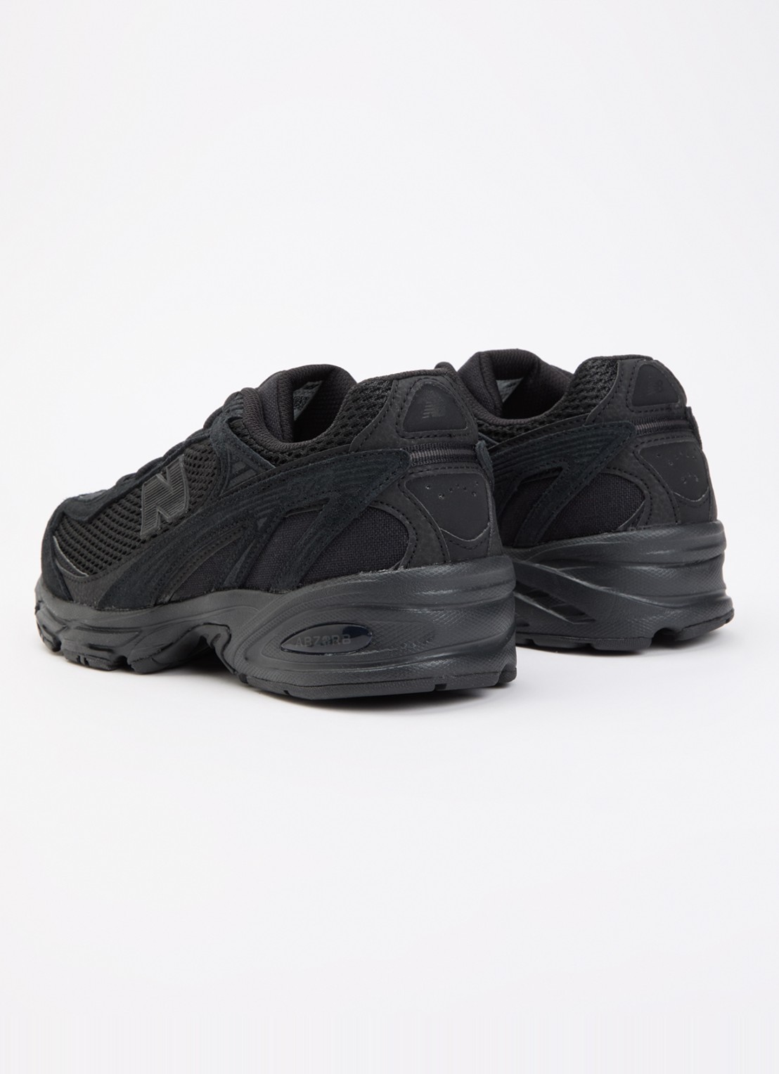 New Balance 509 sneaker met mesh details - achterkant zwart