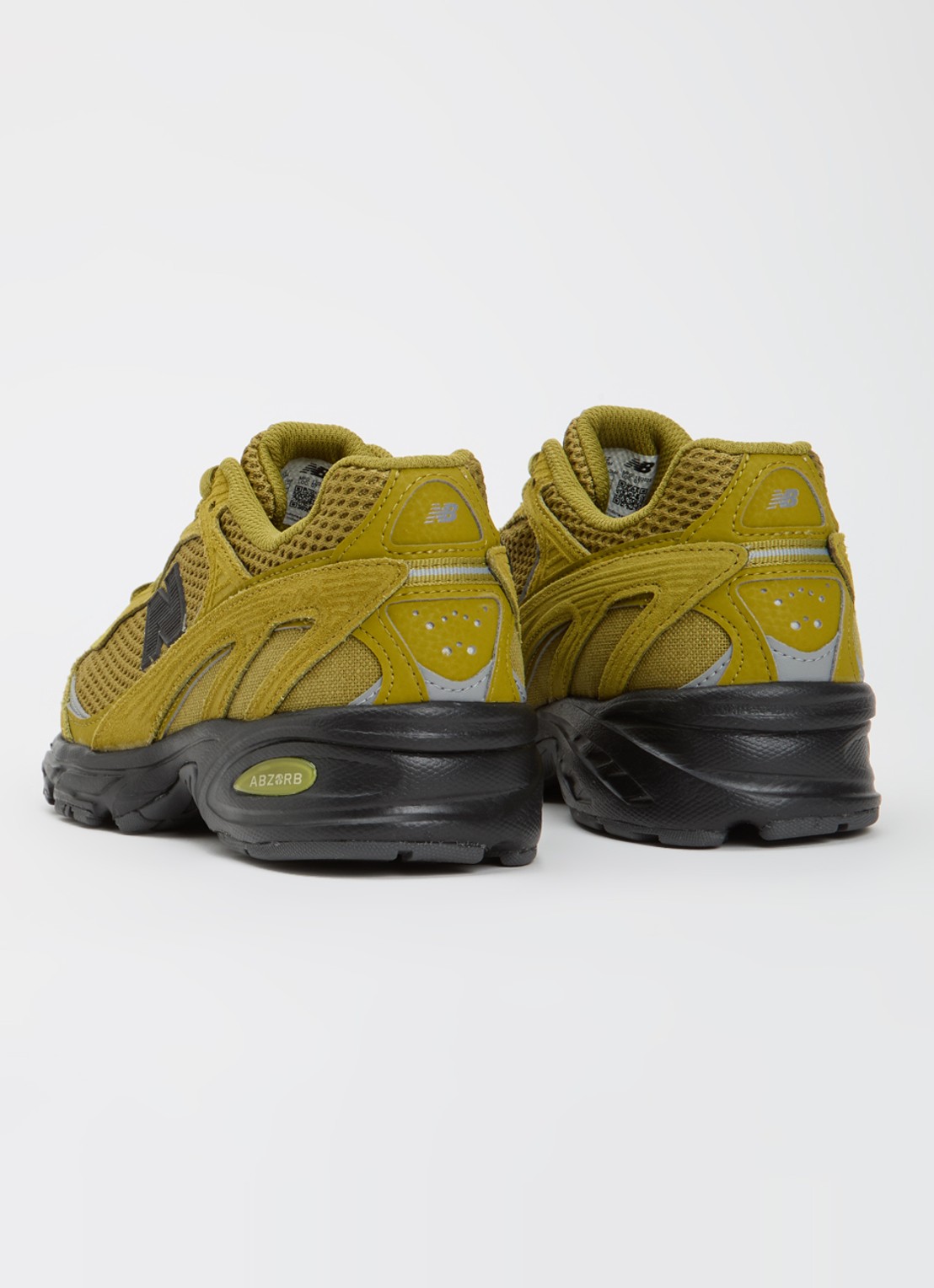 New Balance 509 sneaker van mesh met logo - achterkant 3 mosgroen