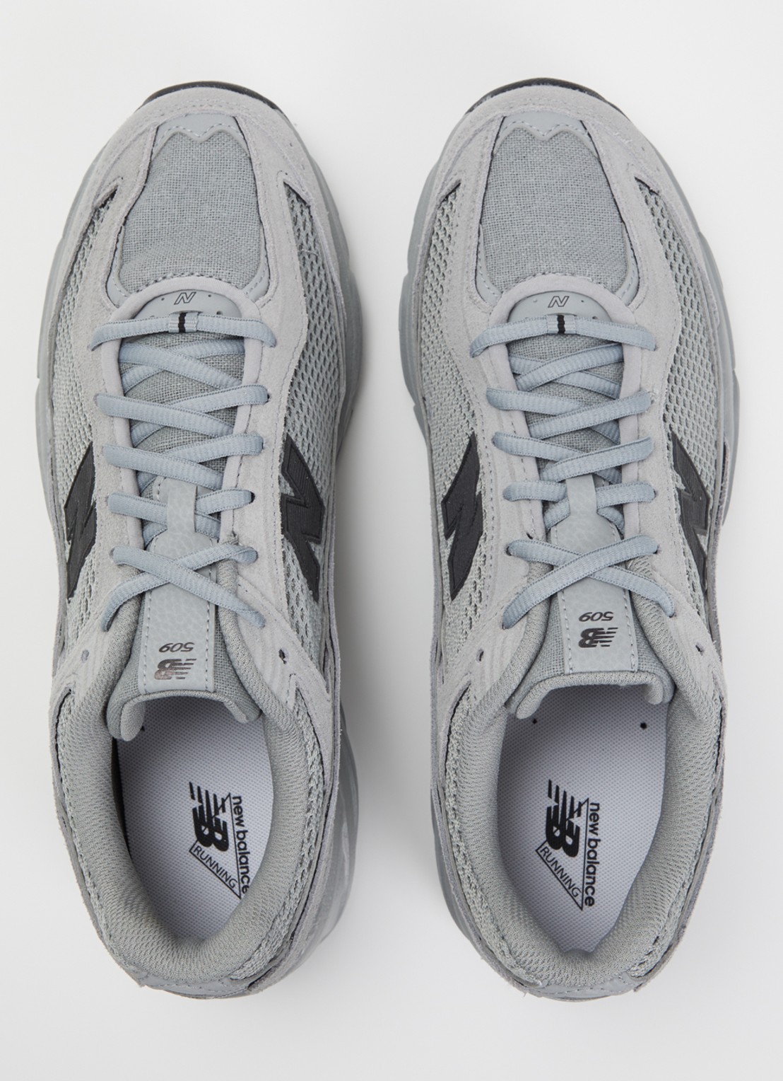 New Balance 509 sneaker van suède met mesh details  - detail 3 grijs