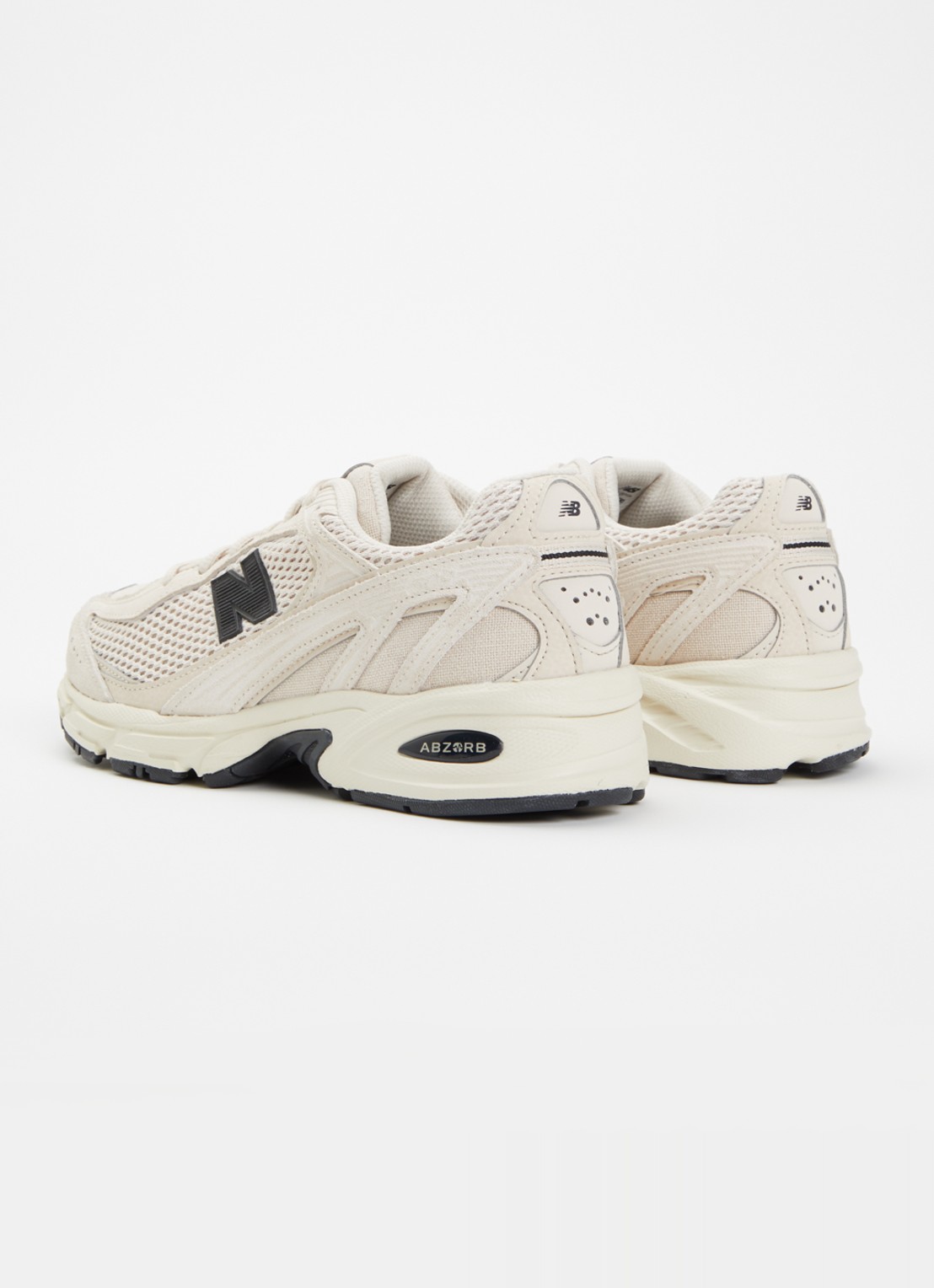 New Balance 509 sneaker van suède met mesh details  - achterkant 3 beige