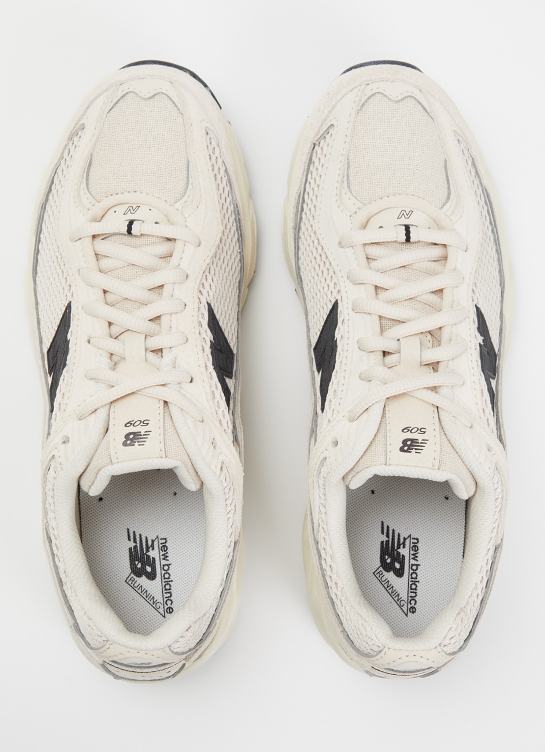 New Balance 509 sneaker van suède met mesh details  - detail 5 beige