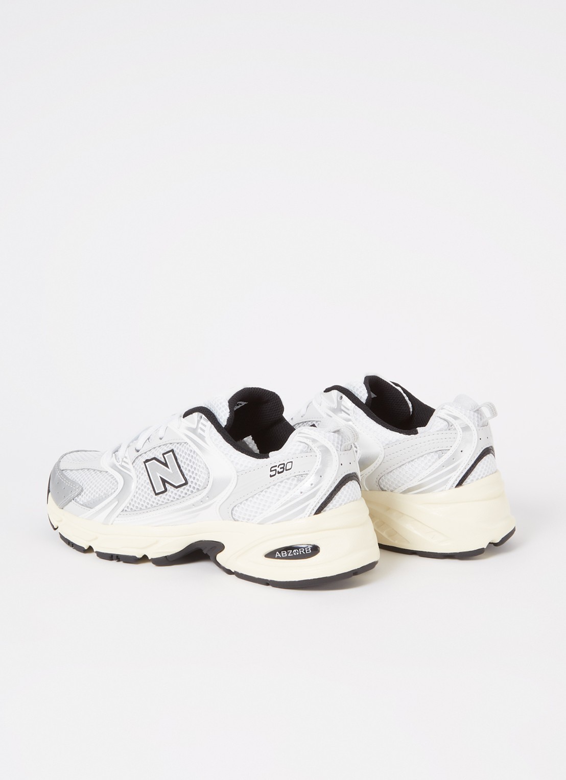 New Balance 530 sneaker met leren details - detail 2 zilver